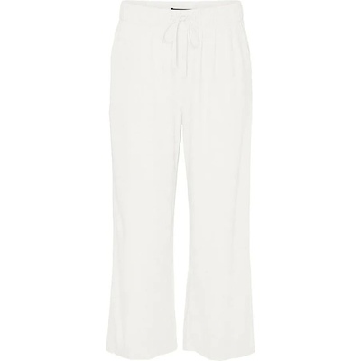 Панталони Vero moda Line Cropped Linen Mix pants - White (Snow White)
