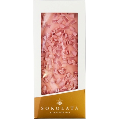 SOKOLATA AGAPITOS Bílá s jahodami 100 g