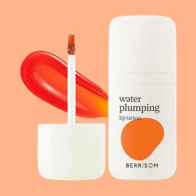 Berrisom Water Plumping Lip Tattoo 02 Coco Orange Dlouhotrvající hydratační slupovací tint na rty 6 g