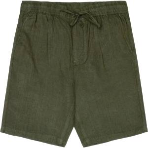 KnowledgeCotton Apparel Мъжки къси панталони Knowledgecotton apparel Fig Loose Linen Shorts - Burned Olive - размер M (012-3728-0112)