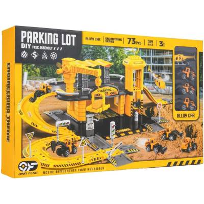 RKToys Dětské parkoviště Staveniště s autíčky