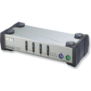 Aten CS-84AC KVM switch PS/2 4PC vč. kabeláže 1,2 a 1,8m