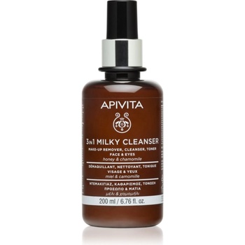 APIVITA Cleansing Milk Face & Eyes почистващо мляко 3 в 1 за лице и очи 200ml