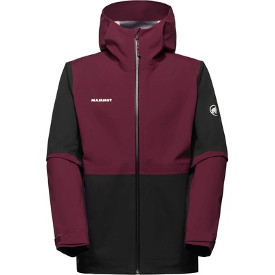 Mammut Мъжко водоустойчиво яке Mammut Linard Guide Hardshell Hooded Jacket Waterproof jacket - Black / Vin (002-3178-0612)