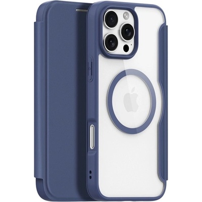 Dux Ducis iPhone 16 Pro Max DUX DUCIS SKIN X PRO Стоящ калъф с кожен ефект FLIP, MagSafe, BLUE GP-161979 (GP-161979)