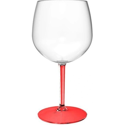 Nero Champagne.cz zbitná sklenice na víno Červená 580 ml