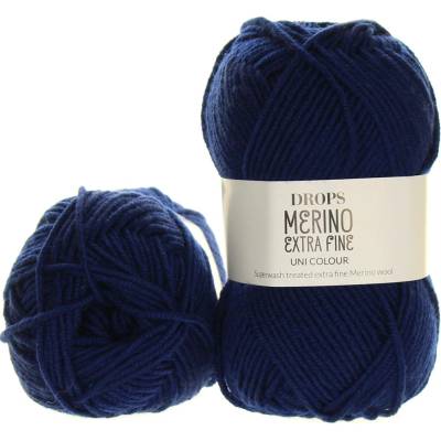 Drops Merino Extra Fine 27 tmavě modrá