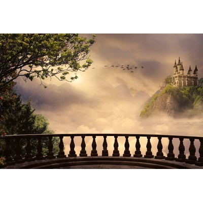 DIMEX ART Флизелинов фототапет балкон на замъка 375 x 250 см