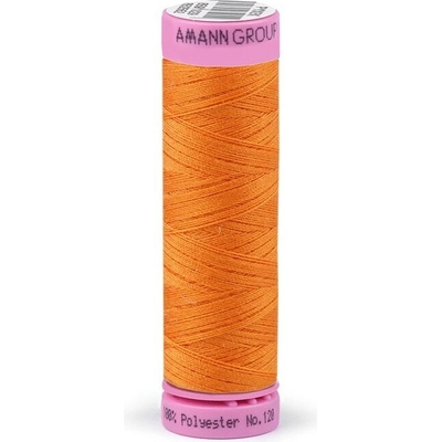 Polyesterová nit Amann ASPO 120 oranžová 0122 návin 100 m