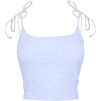 Jack Wills JW Tankini Top Ld63 - Blue Foral