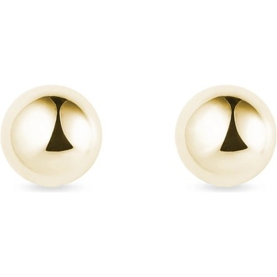 Klenota minimalistické zlaté náušnice pecky k0577023