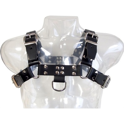 Mister B Chest Harness Saddle Leather kožený harness – Zboží Dáma