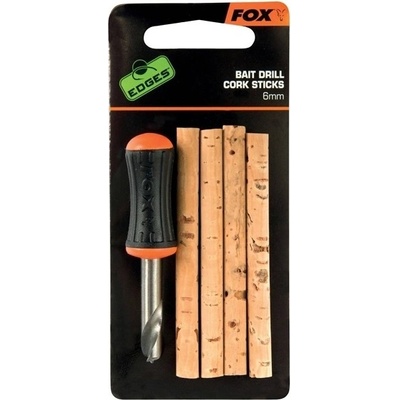 FOX Korkové valčeky s vrtáčikom Edges Drill & Cork Stick Set 6mm 4ks