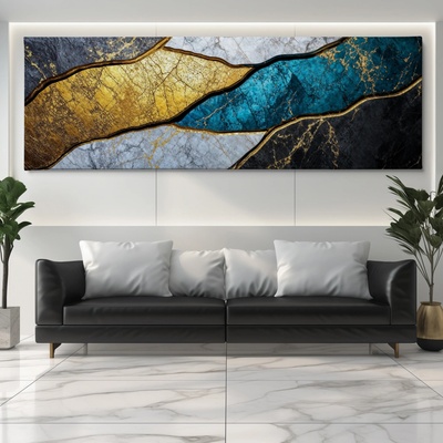 Obraz na plátně - Setkání dvou světů FeelHappy.cz Velikost obrazu (šířka x výška): 120 x 40 cm