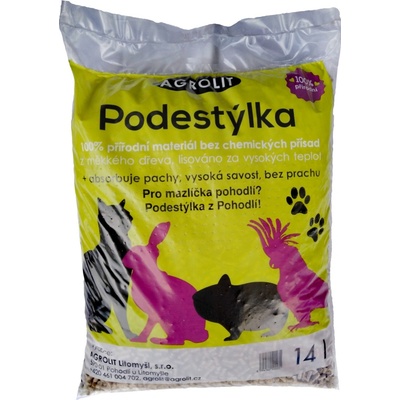 Agrolit podstielka drevená lisovaná 14 l
