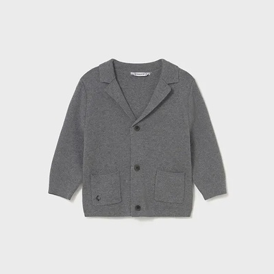 Mayoral Трикотажно сако в цвят графит за бебе момче Mayoral с копчета