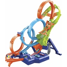 Mattel Hot Wheels Dráha so štyrmi slučkami HXR70