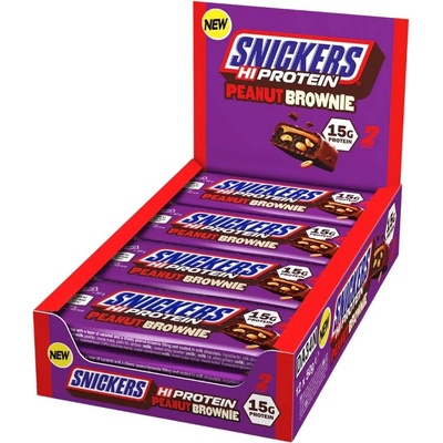 Mars Snickers High Protein Bar - Peanut Brownie, 1x50 Grams /12 bars box/