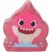 Pinkfong Baby Shark růžovo červená šumivá bomba do koupele 140 g