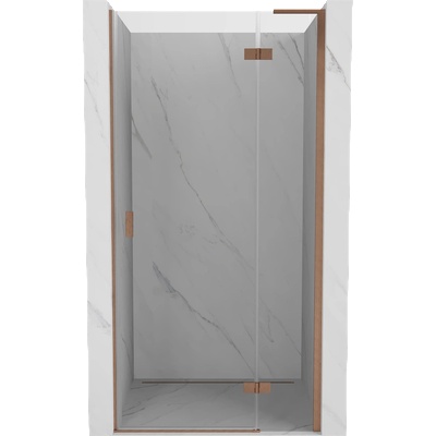 Mexen Mist-H L душ врати с otваряне навън дясно 100 см, прозрачен, четкана мед - 8A5L-100-000-65-00-P (8A5L-100-000-65-00-P)