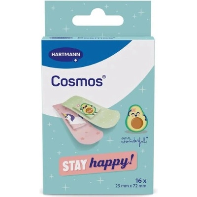 Hartmann Cosmos stay happy, vodeodolná náplasť 16 ks