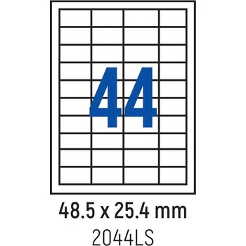 Spree Етикети лепящи 44 бр. , 48.5x25.4 мм, 100 л. , A4, кант 4 (3800884030066)
