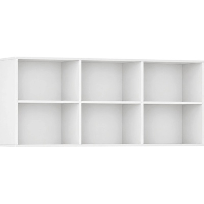 Knižnica INTEGRO policová vyššia, 835x1750x400 mm, 6 políc, biela