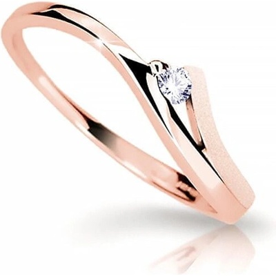 Cutie Diamonds Pôvabný prsteň z ružového zlata s briliantom DZ6818 1718 00 X 4