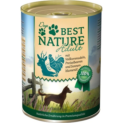 Best Nature Dog Adult zvěřina kuřecí & nudle 6 x 400 g