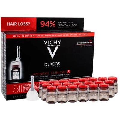 Vichy Dercos Aminexil Clinical 5 цялостна грижа при косопад 21x6 ml за мъже