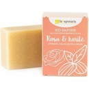 laSaponaria BIO mýdlo Růže a bambucké máslo 100 g