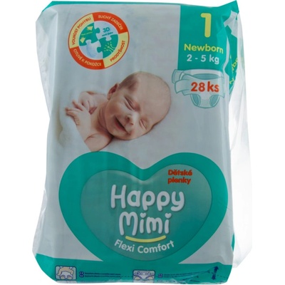 Happy Mimi Flexi Comfort 1 newborn 28 Ks