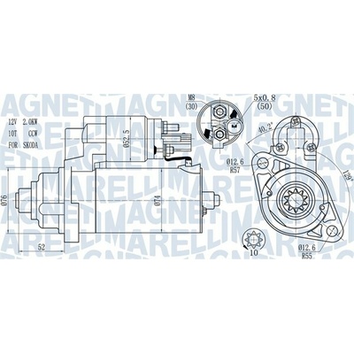 Startér MAGNETI MARELLI 063721393010