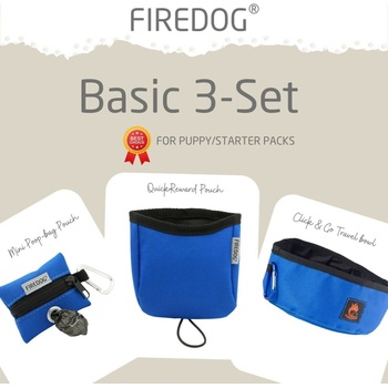 Firedog Basic 3-Set nylon modrý