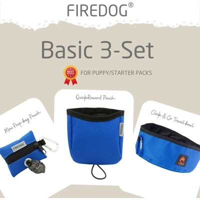 Firedog Basic 3-Set nylon modrý