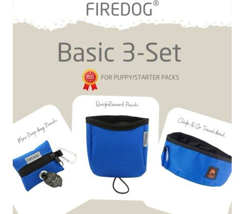 Firedog Basic 3-Set nylon modrý