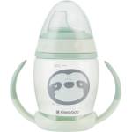 KikkaBoo Чаша със силиконов накрайник 200мл Happy face Mint (31302030071)