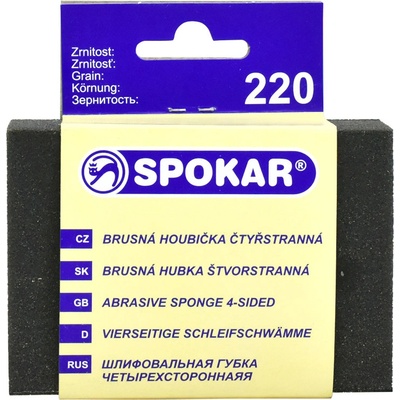 SPOKAR - čtyřstranná brusná houbička zrno 220
