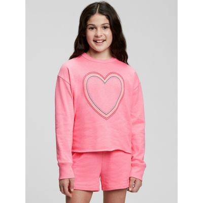 GAP Детско горнище със сърце GAP GAP | Rozov | Момичешки | 152-158