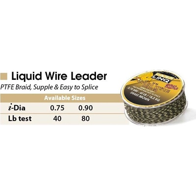 CarpLinq Bezjádrová olověná šňůra Liquid Wire Leader 0,75mm 10m 40lbs Snake Green