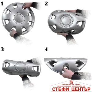 Versaco Тасове за джанти 16'' Versaco Rapid NC Silver / Black (56394) - steficenter