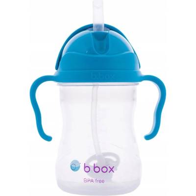 B.box Hrneček s brčkem kobaltově modrá 240 ml