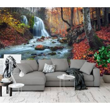Image 1 of Art Gift Decor Фототапет Есенен водопад