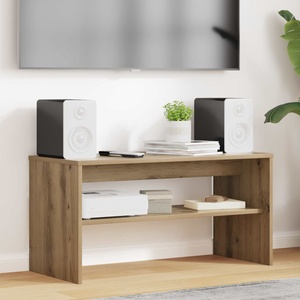 vidaXL ТВ шкаф 80 x 35 x 40 см Дъб Инженерна дървесина (8000307)