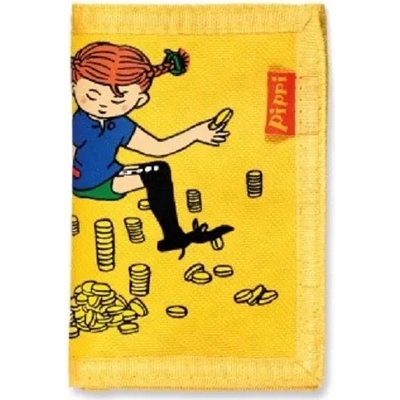 Pippi Детски портфейл Pippi - Пипи Дългото чорапче, жълт (44376700)