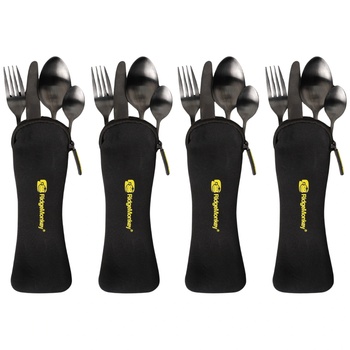 RidgeMonkey DLX Cutlery Set Four Pack