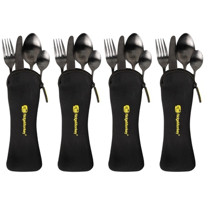 RidgeMonkey DLX Cutlery Set Four Pack