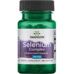 Swanson Selenium Complex, 200 mcg, 90 капсули, Swanson (SWU067)