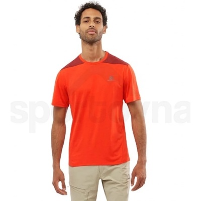 Salomon OUTLINE SS TEE LC1715200 fiery red cabernet