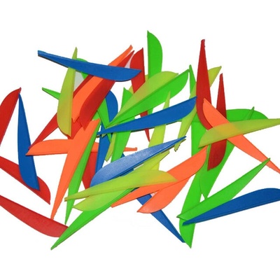 Plastová krídelká letka na šípy 2,6"/63mm neon oranžová